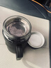 新款玻璃杯商务防爆把手大容量手柄办公室泡茶水杯防摔男女杯子 活动商务黑【两款随机发】 500ml 实拍图