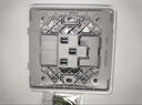 德力西(DELIXI)开关插座面板 CD815系列 10A斜五孔插座 QSE86ZS/3 实拍图