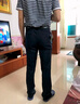 九牧王2026夏季新款 商务正装宽松直筒冰凉西裤男 省心防皱垂感工装长裤 黑色合体版 【冰凉款】  34 码=腰围2.58尺86厘米 实拍图