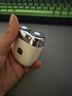 有色（yoose）剃须刀合金电动刮胡刀迷你便携亲肤旋转式 男士生日礼物送男朋友老公胡须刀礼盒 MINI 2.0亚麻白 实拍图