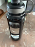 富光高硼硅玻璃杯 大容量泡茶杯双层塑玻带茶隔水杯 男士杯子1000ml 实拍图