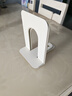离草 书立架书架桌上书挡板书靠书支架置物架隔书靠书板书隔板T型架子金属铁书立 珍珠白（高17.2cm） 实拍图