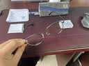 依视路（ESSILOR） 钻晶系列高清耐磨防蓝光近视超薄镜片专业配度数眼镜架男女镜框 钛+金属-全框-4023BK-黑色 镜框+依视路膜御防蓝光1.56现片 实拍图