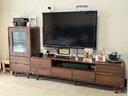 富凯上诺实木电视柜客厅家用茶几小型现代简约新中式胡桃色卧室电视机柜 【实木胡桃色】电视柜160CM+边柜 实拍图