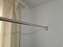 美居客伸缩晾衣杆浴帘杆免打孔不锈钢窗帘杆衣柜挂衣杆阳台晾衣架横杆 【吸盘款-管径32mm】2.6-3.5m 实拍图
