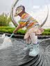 牧萌儿童雨鞋男童女童宝宝防水防滑耐磨雨靴 海湾蓝【包边款】33 实拍图