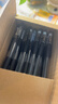 得力（deli）60支办公中性笔签字笔水笔 0.5mm子弹头黑色33109 办公用品 实拍图
