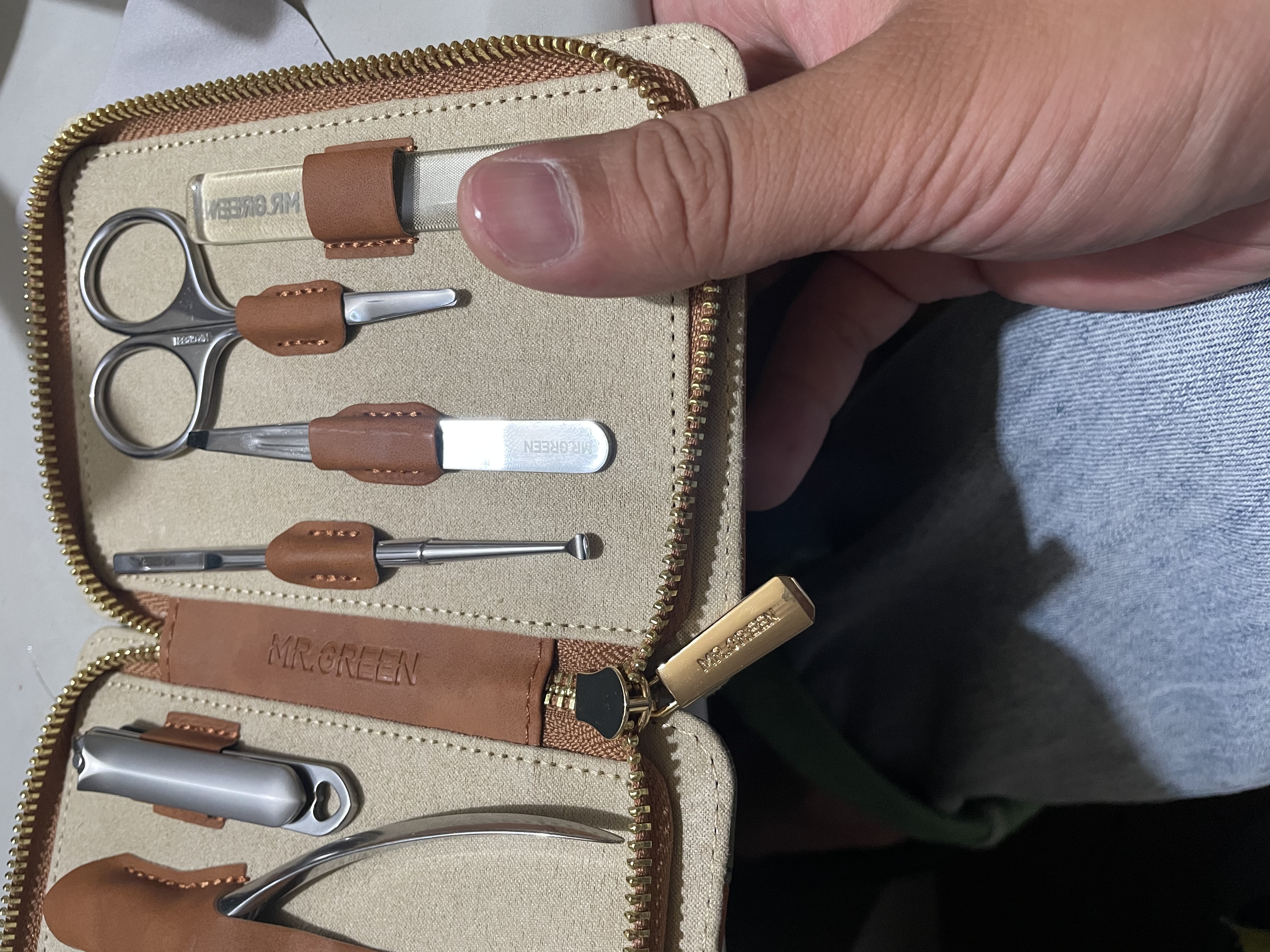 MR.GREEN德国指甲刀套装工具指甲剪甲沟炎专用修脚钳礼物7件套Mr-6606BR 实拍图