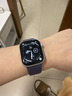 Apple/苹果 Watch S11 智能手表GPS款42毫米银色铝金属表壳雾紫色运动型表带M/L MEUU4CH/B 实拍图