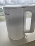 美的（Midea）电热水壶家用烧水壶泡茶0涂层食品级304不锈钢自动断电双层防烫全钢无缝1.5L大容量 MK-HJ1566 实拍图