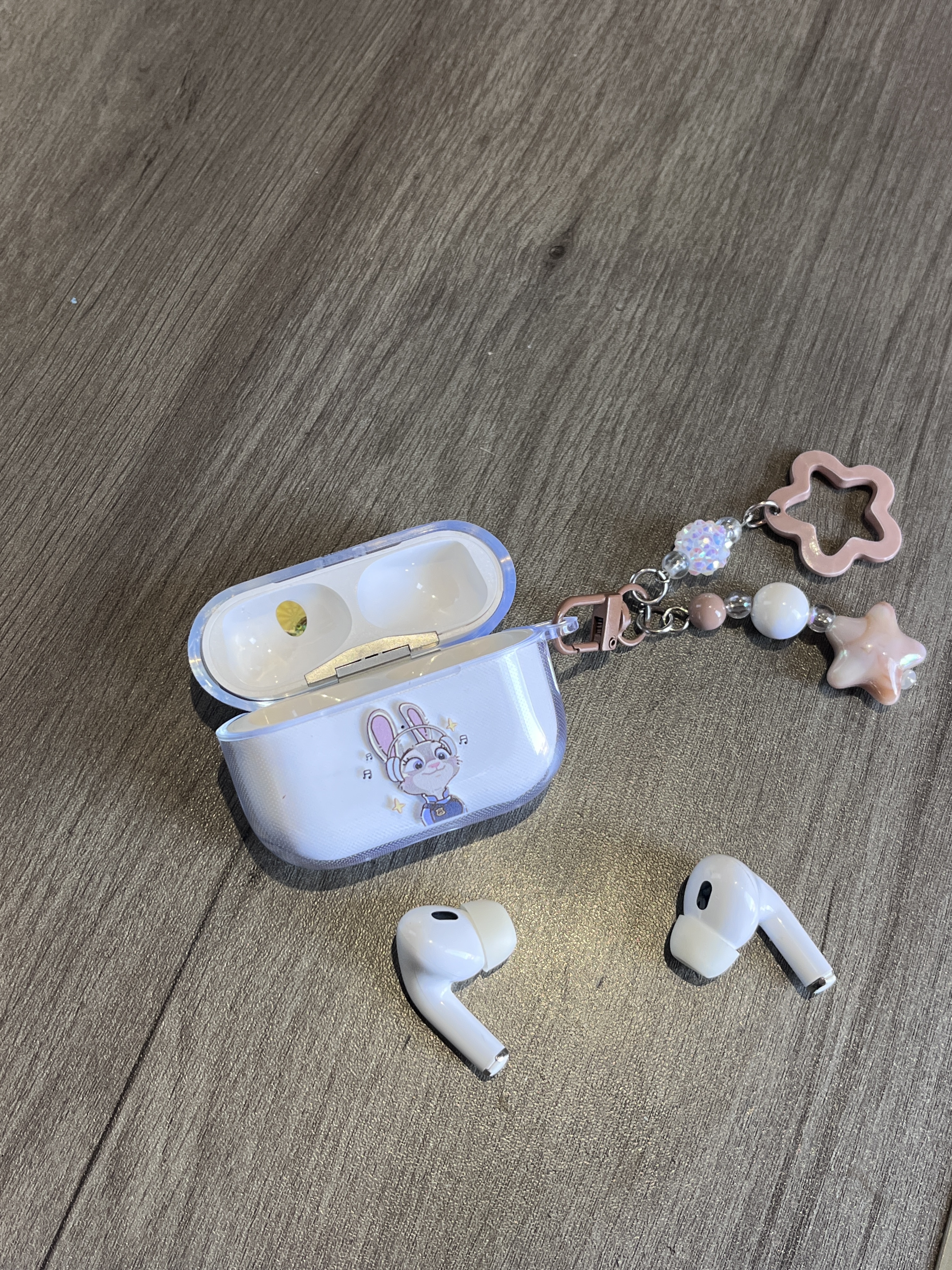 迪士尼（Disney）新款疯狂动物城AirPodsPro3代苹果无线蓝牙耳机保护套卡通听歌朱迪尼克第三代适用情侣款透明软壳 【透明耳机套】朱迪2-38Y AirPods PRO(第二代) 实拍图