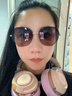 威古氏（VEGOOS）太阳镜女韩版街拍金属潮流防紫外线偏光驾驶开车墨镜女 SY8063 实拍图