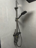 九牧优选淋浴花洒套装钢琴按键恒温增压喷头家用浴室卫生间手持淋雨器 【YF1-6002】枪灰色-沁氧增压冷热款 花洒套装 实拍图