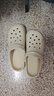 名创优品（MINISO）洞洞鞋男女夏季外穿沙滩凉鞋防滑厚底踩屎感包头凉拖鞋骨白42-43 实拍图
