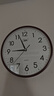 康巴丝（Compas）挂钟客厅 12英寸简约静音客厅石英钟表挂墙时钟 C2866 咖色30.5cm 实拍图