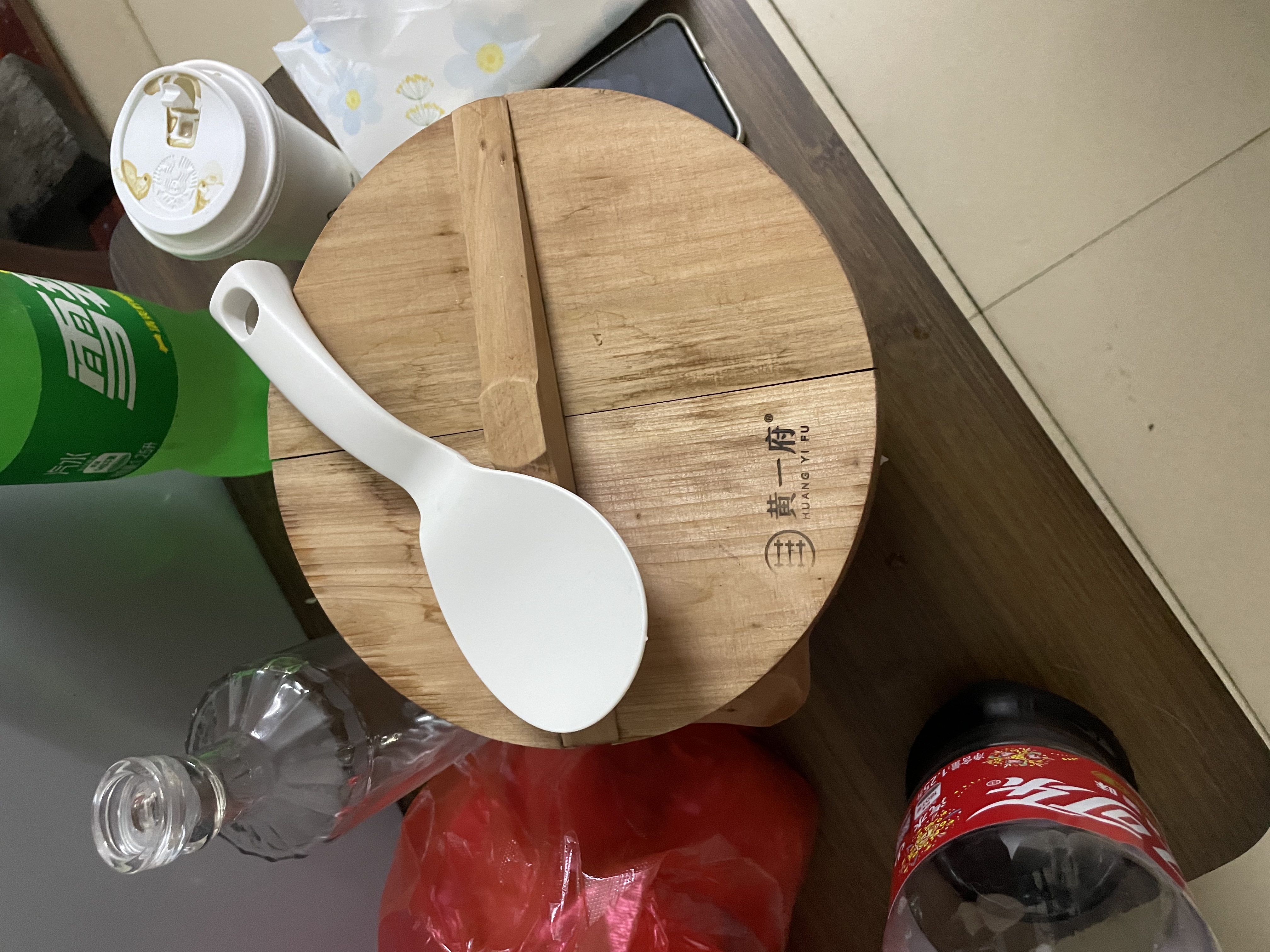 黄一府（HUANG YI FU）天然精选优质杉木家用蒸饭木桶原木蒸子木桶饭大小蒸米饭甑子 21厘米(提手盖子款.蒸1.5斤米) 实拍图