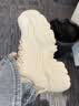 奥古狮登（Agsdon）老爹鞋女秋季学生百搭休闲鞋透气运动增高女鞋 221069 白色 35 实拍图