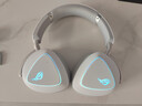 ROG棱镜2头戴式游戏耳机 无线三模连接 Speednova技术轻量化电竞耳机环绕7.1音效 3.5mm 月耀白三角洲 实拍图