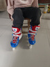 斯威（SWAY）轮滑鞋儿童溜冰鞋男女童初学套装中小学滑轮滑冰旱冰鞋成人直排轮 波蓝八轮全闪+头盔护具+一体支架 M (适合6-12岁)平时鞋码31-36 实拍图