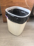 五月花手提压圈垃圾桶12L*2只装奶黄客厅厨房卫生间厕所家用垃圾桶 实拍图