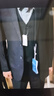 罗蒙（ROMON）西服套装男士小西装外套职业正装修身休闲伴郎服藏青色XL 实拍图