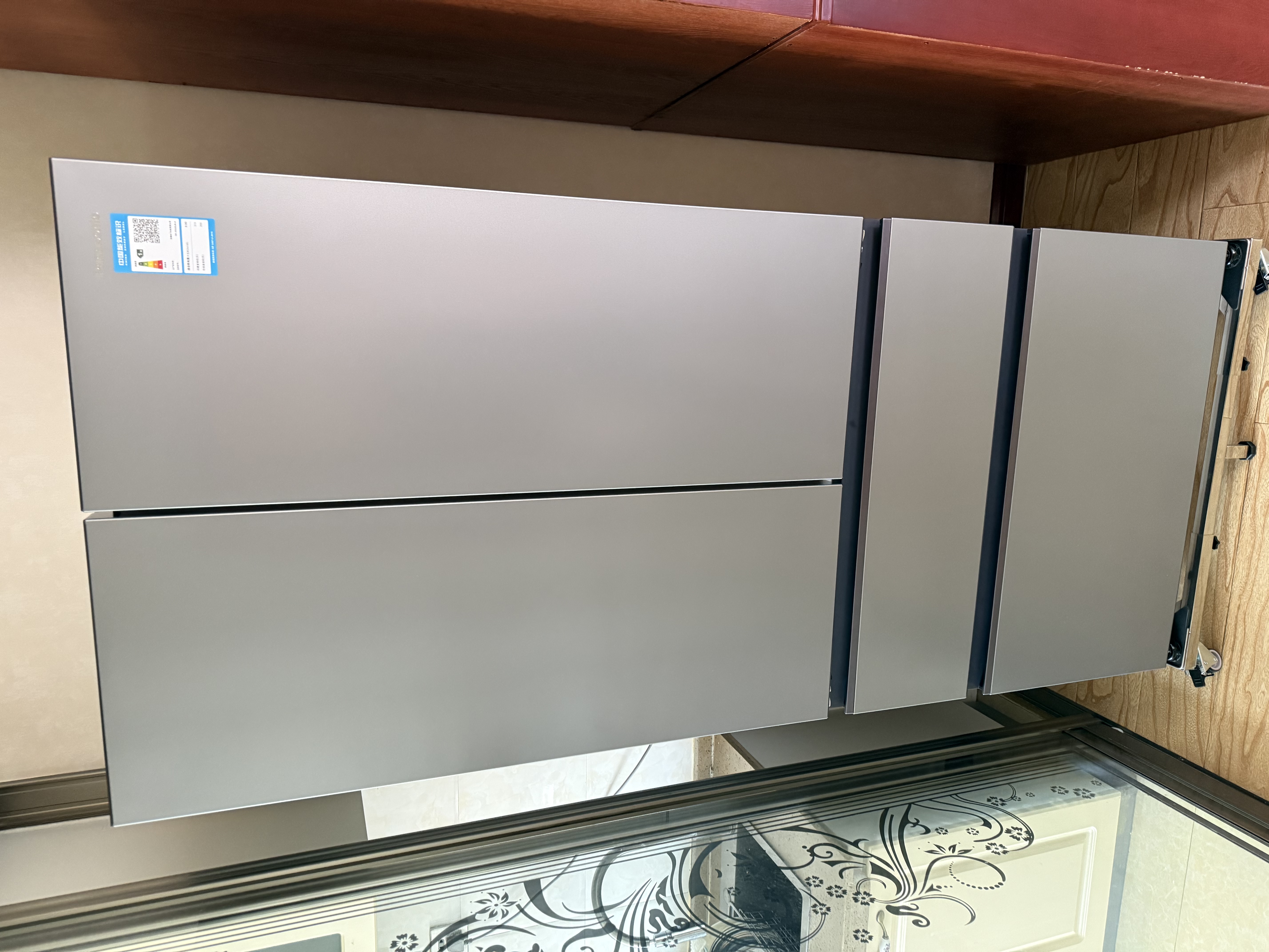 松下（Panasonic）【国家补贴】Xtra黑布林500L家用冰箱十字四开门超薄零嵌入式风冷无霜自动制冰一级能效蔓越莓2.0 【515L法式零嵌】蔓越莓2.0 实拍图