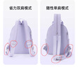 骆驼斜挎双肩两用背包2025新款轻量化单肩小号轻便小型外出便携 丁香紫-575C635038 实拍图