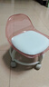 亚克力小凳子静音带万向轮儿童学步凳网红小椅子滑轮矮凳浴室凳 颜色随机【活动款】 实拍图