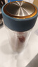 富光 男女士双层玻璃杯 高硼硅泡茶杯 茶水分离水杯带茶隔杯子500ml 实拍图