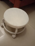 【京喜甄选】椅子万向轮美缝凳子带轮旋转擦地矮凳美甲修脚凳滑轮 儿童凳-米白色款 实拍图