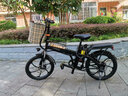 凤凰（Phoenix）电动车锂电池助力车折叠代驾车长续航男女士成人电动自行车电瓶车 20寸风雅/一体轮/6速/黑色 15AH电动续航45公里 实拍图