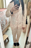 都市丽人女士睡衣女100%纯棉长袖长裤宽松舒适秋季家居服可外穿 粉色 L 实拍图