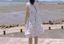 G.DUCKKIDS中大女童连衣裙夏季2025新款儿童纯棉碎花无袖背心裙子洋气棉布裙 碎花裙子无袖 110 cm 实拍图