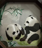 大熊猫锦绣织造府蜀绣双面熊猫刺绣摆件中国特色礼物送老外出国礼品成都伴手礼纪念 节节高熊猫手工双面蜀绣（jd发货） 实拍图