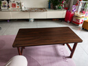 卓博茶几茶桌飘窗桌炕几床上桌折叠桌小桌子BZ52胡桃色80*40cm 实拍图