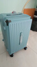 纯奢（CHEYSIR）五轮超大容量行李箱万向轮PC拉杆箱男女学生旅行箱密码箱包皮箱子 经典款-冰川蓝·减震刹车功能 24英寸 -抗菌内里【创新5轮-短途旅游/出行】 实拍图
