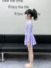 361°儿童泳衣女童女孩连体裙式长袖平角小中大童游泳衣公主裙泳装 实拍图
