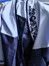 奥蒙威儿童古装汉服国学服朗诵表演男女中国风服小学生中秋演出服BY05 99-2蓝色大袖 150 实拍图