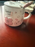 贝瑟斯马克杯 陶瓷杯喝水杯子咖啡杯樱花浮雕泡茶杯带盖办公家用水杯子 实拍图
