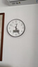 天王星（Telesonic）挂钟客厅钟表家用自动对时钟万年历温度挂表挂墙免打孔电波钟36cm 实拍图