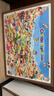 金隆兴实木拼图相框1000片胡桃木色挂墙装饰画框装裱空框70x50cm520礼物 实拍图