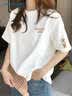 真维斯（Jeanswest）纯棉内搭打底衫女夏季宽松高级感上衣服慵懒风休闲圆领短袖t恤女 实拍图