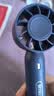 电风扇手持小风扇便携式USB涡轮高速风扇三档学生办公室桌面手机支架可充电户外 【充电款】蓝色 实拍图