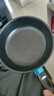 【亏本清仓】韩式麦饭石色不粘锅平底锅铁锅电磁炉不带盖 黑色小煎锅 16cm 实拍图