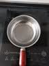 特厚不锈钢平底锅奶锅电磁炉通用不粘锅辅食锅汤锅煮锅蒸锅汤锅 17cm双耳木柄锅 实拍图