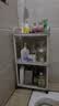 京东物流 落地小推车置物架家用玩具零食办公桌卫生间厨房储物架 白色三层 实拍图
