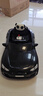 星辰皓奥迪儿童电动车四驱汽车遥控四轮宝宝玩具车可坐人童车RSGT 黑色+四驱+遥控+摇摆+皮座+软轮 实拍图