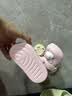 牧童儿童拖鞋夏男宝宝洞洞鞋软底女童卡通洗澡婴幼儿家居鞋萌兔粉150 实拍图