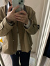 红袖炸街卡其风衣春秋季新款女装MIU系风翻领休闲百搭气质显瘦短外套 卡其038 M 实拍图