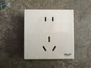 德力西开关插座面板 86型墙面插座CD100 五孔16A大功率空调插座 白色 实拍图